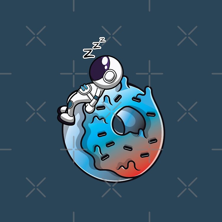 Astronaut Sleeping On A Donut Planet Tote Bag - Image 2