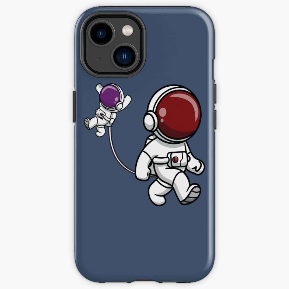 Astronaut Mom Holding Her Baby Iphone Case