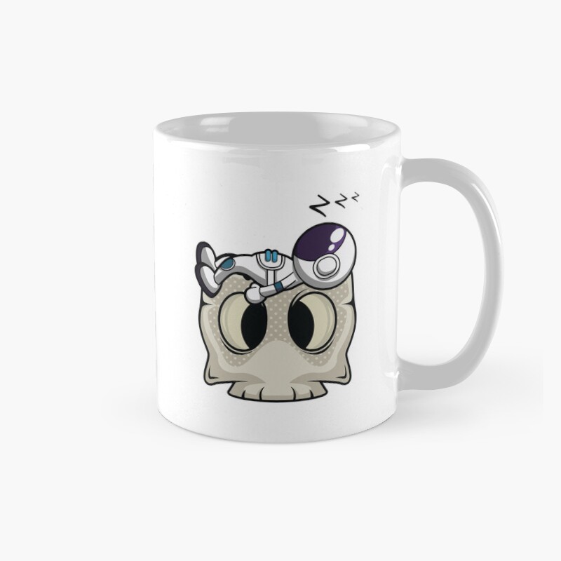 Astronaut Sleeping On A Skull Head Mug