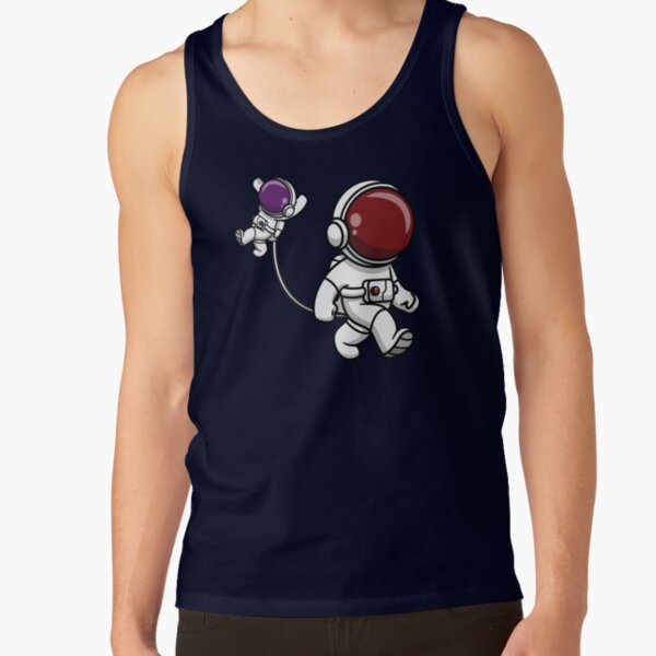 Astronaut Mom Holding Her Baby Tank Top - Image 5