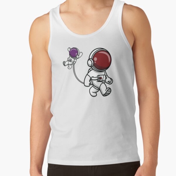 Astronaut Mom Holding Her Baby Tank Top