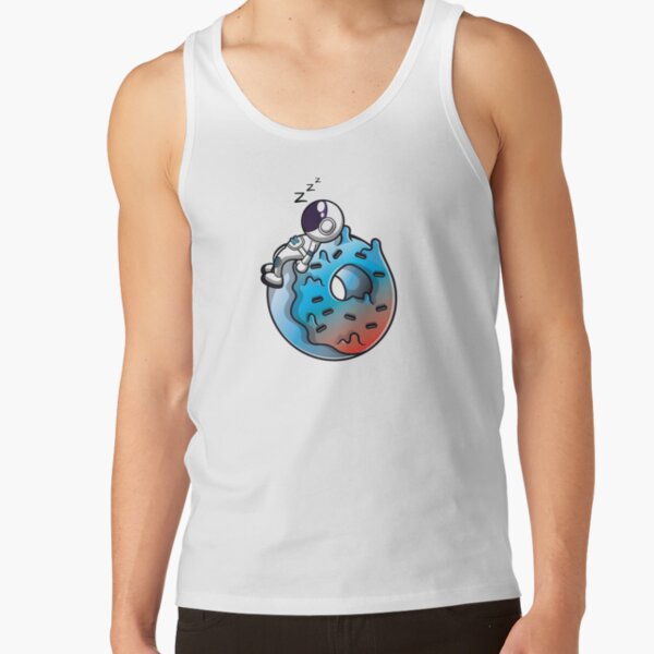 Astronaut Sleeping On A Donut Planet Tank Top