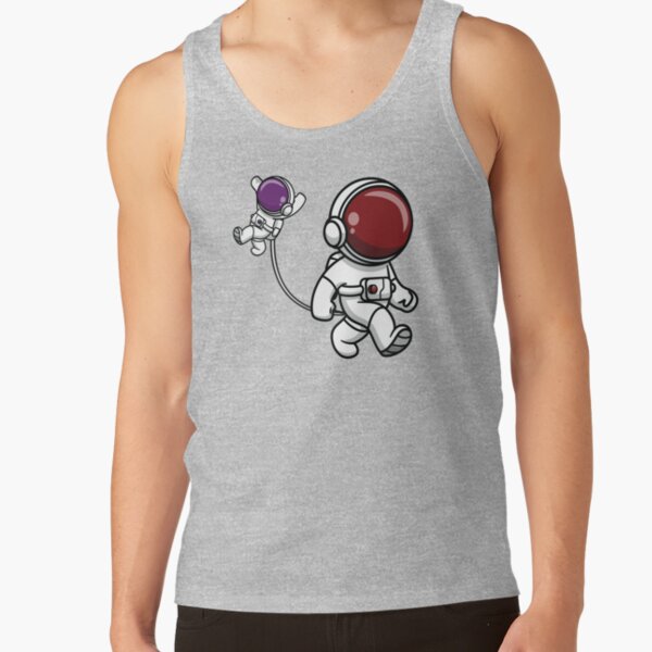 Astronaut Mom Holding Her Baby Tank Top - Image 3