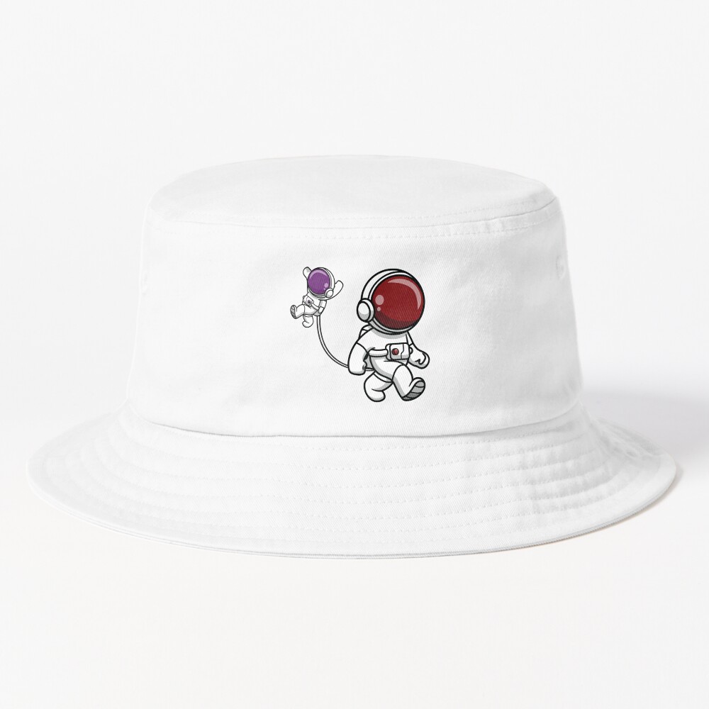 Astronaut Mom Holding Her Baby Bucket Hat