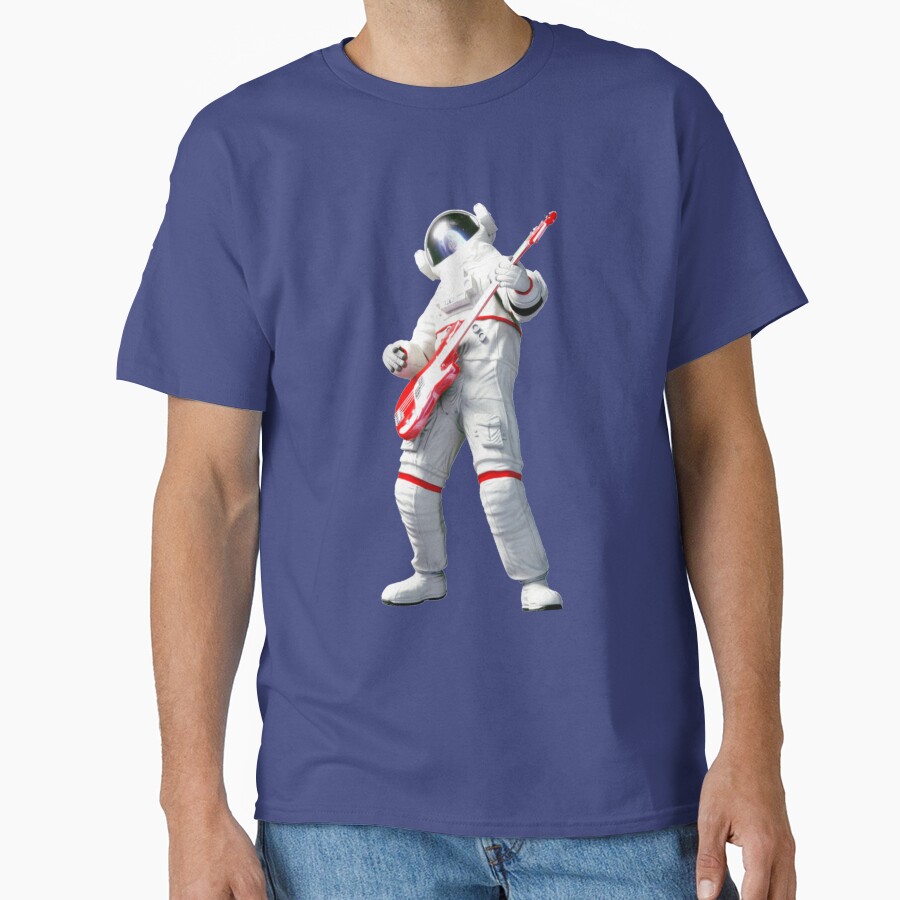 Astroneer Play Hard Metal Music T-shirt - Image 4
