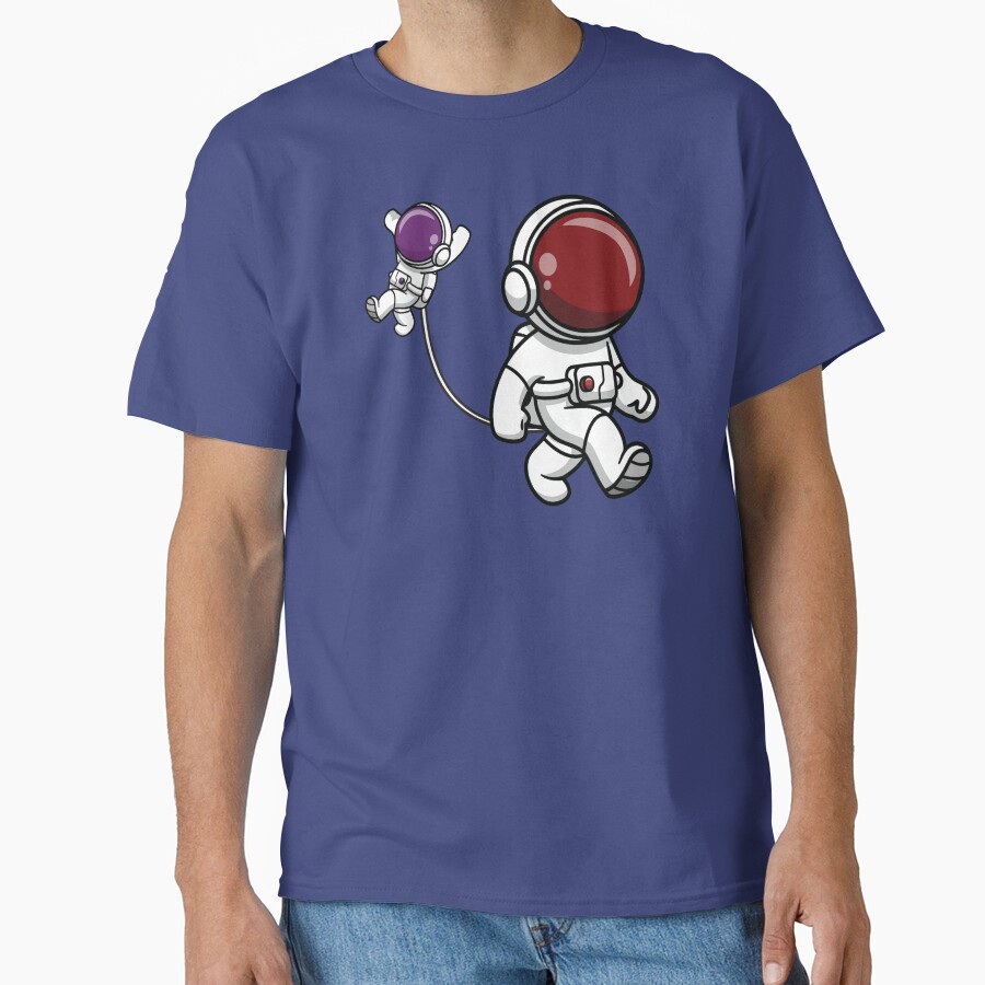 Astronaut Mom Holding Her Baby T-shirt - Image 4