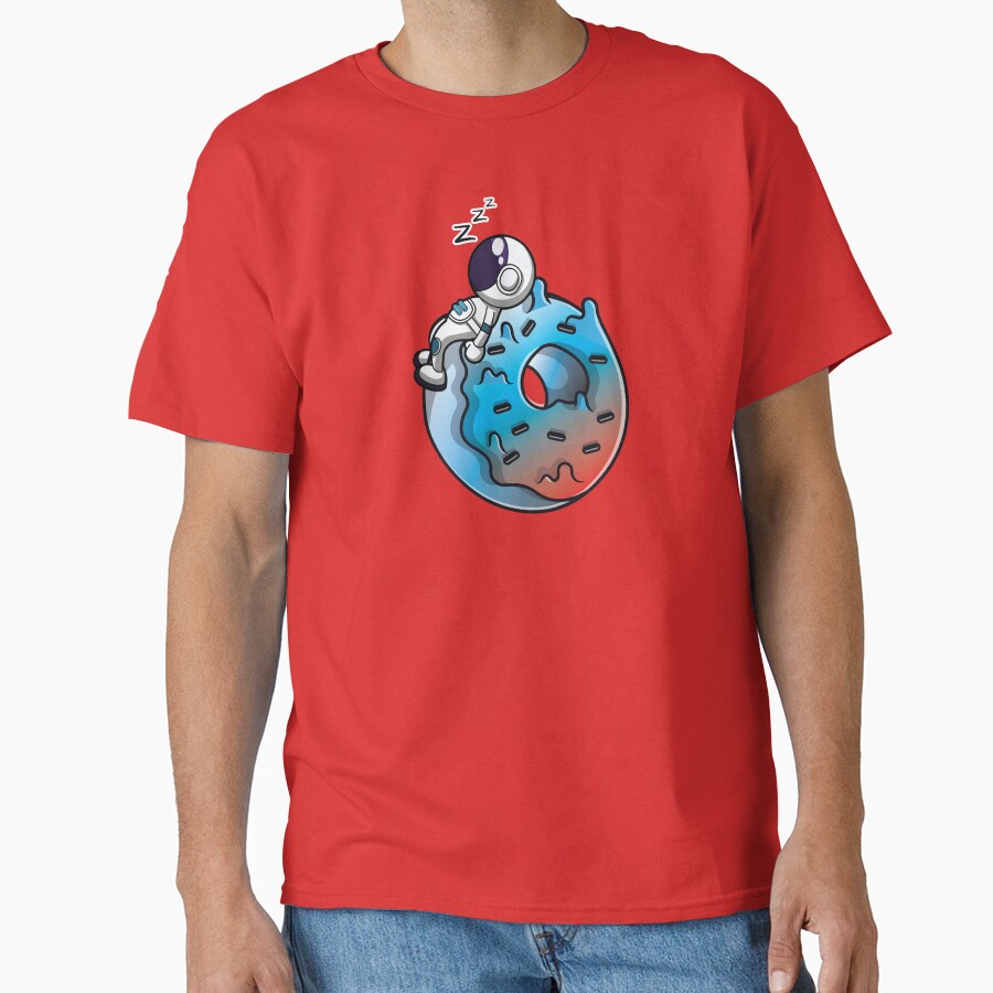 Astronaut Sleeping On A Donut Planet T-shirt - Image 5