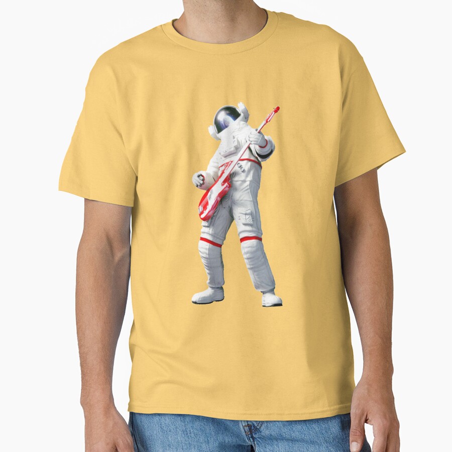 Astroneer Play Hard Metal Music T-shirt - Image 6