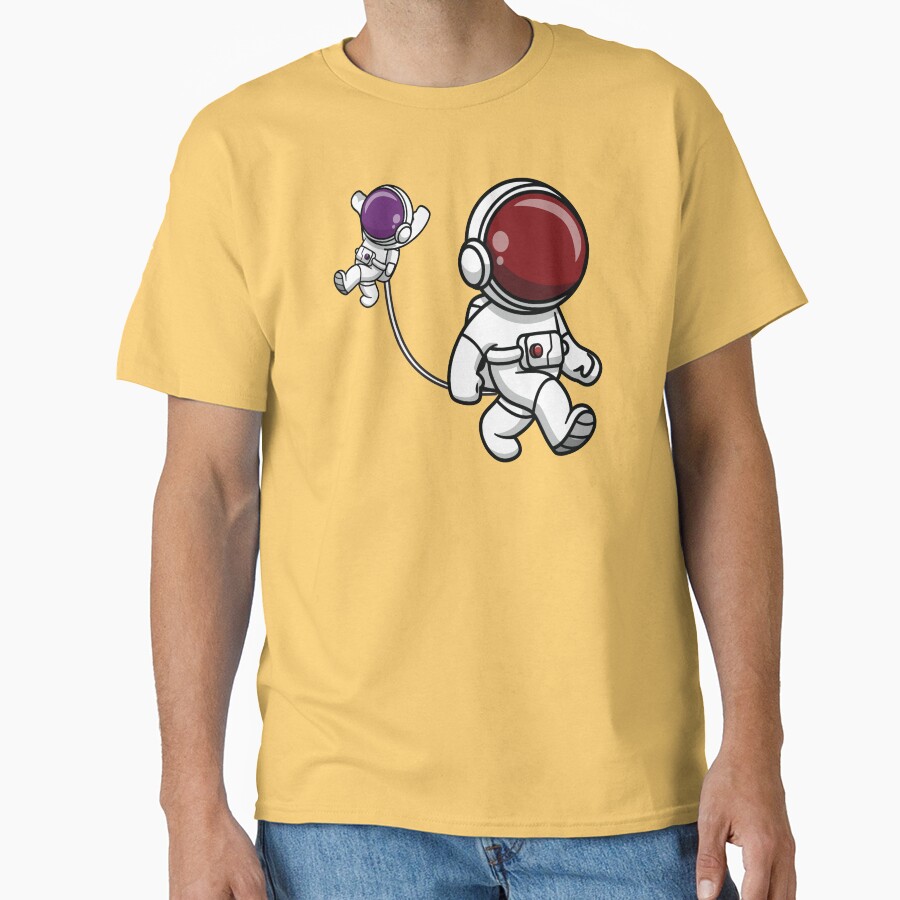 Astronaut Mom Holding Her Baby T-shirt - Image 6