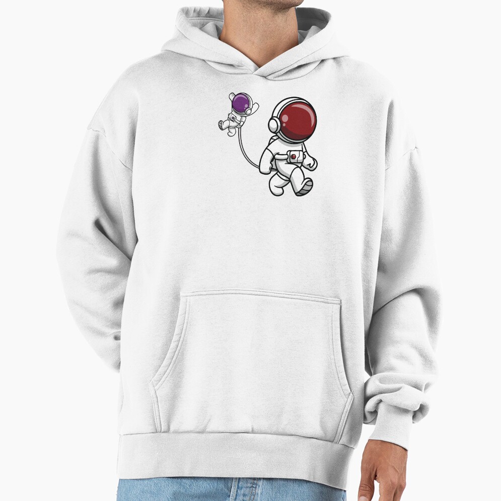 Astronaut Mom Holding Her Baby Hoodie