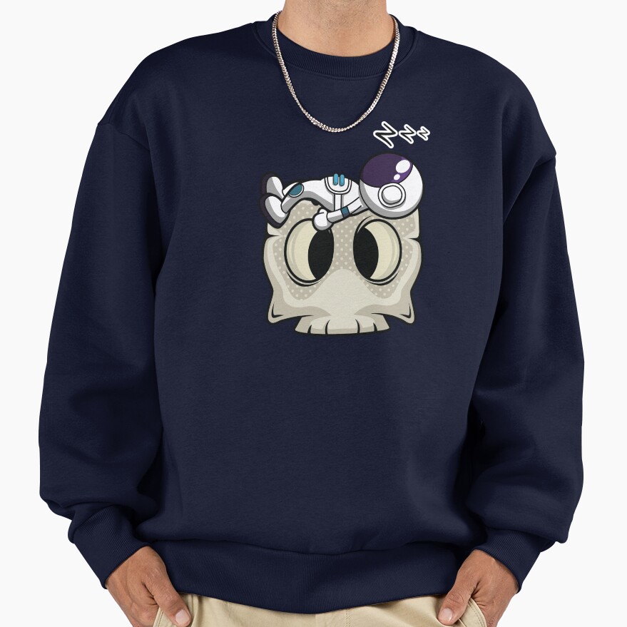 Astronaut Sleeping On A Skull Head Sweatshirt - Image 5
