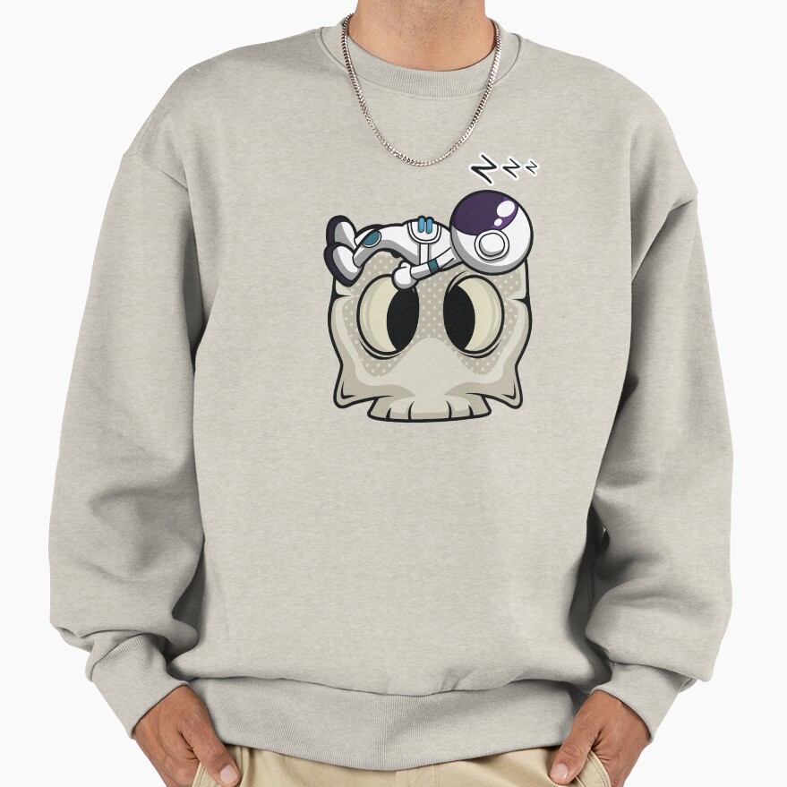 Astronaut Sleeping On A Skull Head Sweatshirt - Image 3