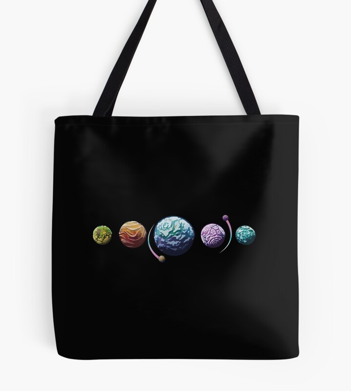 Astroneer Planets Classic Design Tote Bag