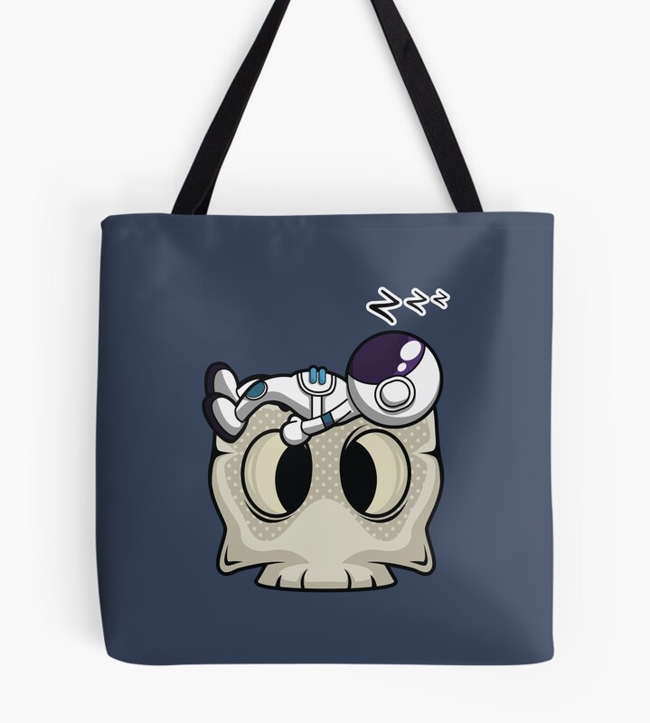 Astronaut Sleeping On A Skull Head Tote Bag