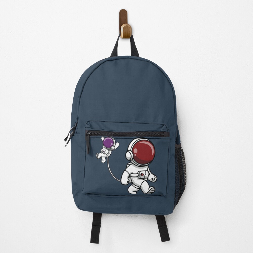 Astronaut Mom Holding Her Baby Backpack