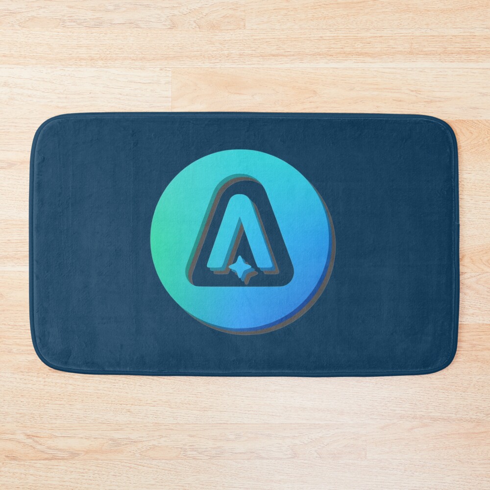 Minimal Astroneer Logo Classic Design Bath Mat