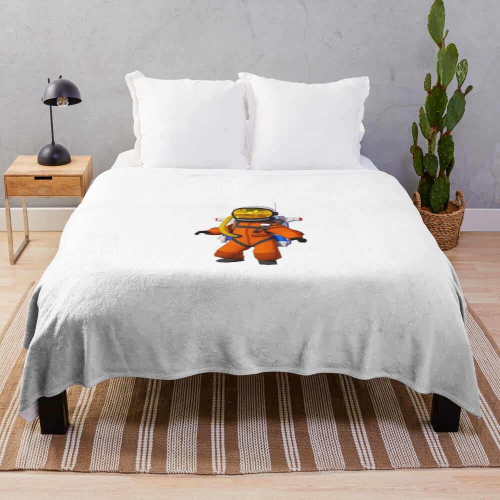 Astroneer Astronaut Flight Suit Throw Blanket