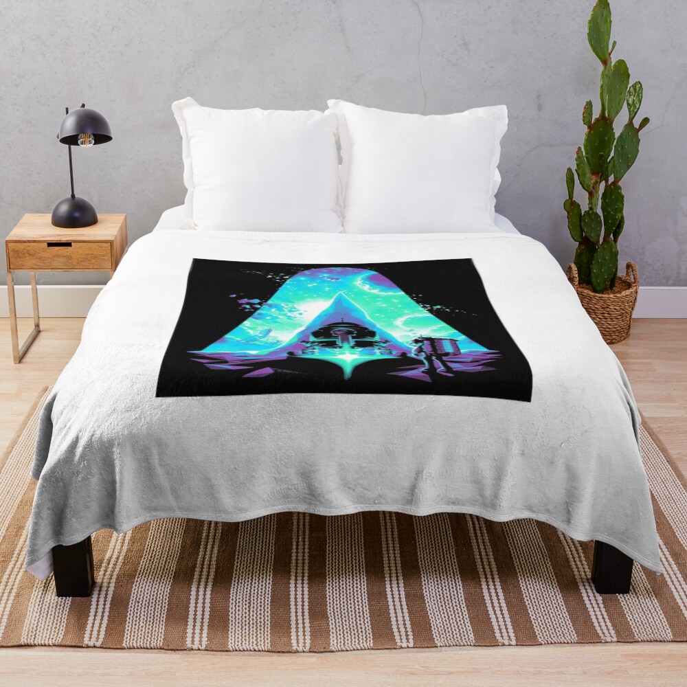 Astroneer Indie Game Logo Design Throw Blanket