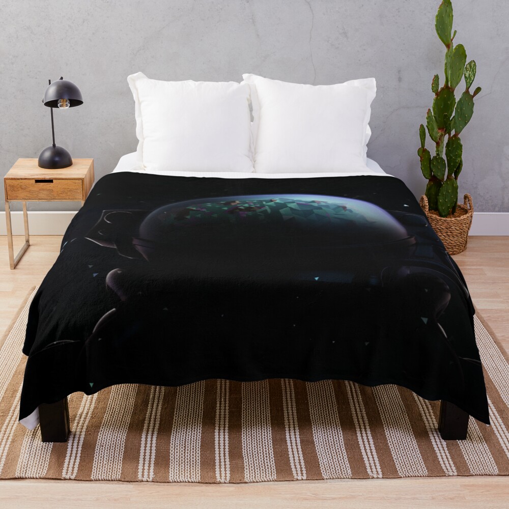 Game Astroneer Planet Retro Throw Blanket