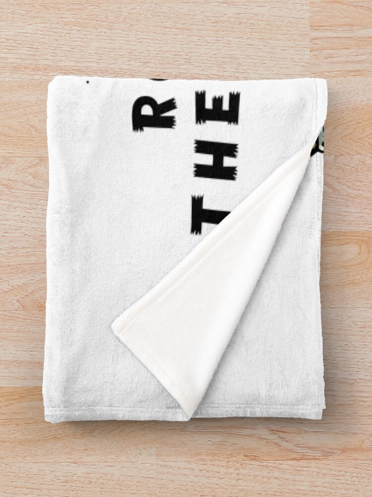 Astronaut Rocking In The Free World Throw Blanket - Image 2