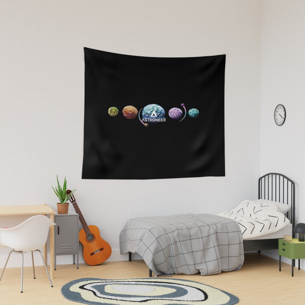 New Collection Astroneer Planets Tapestry