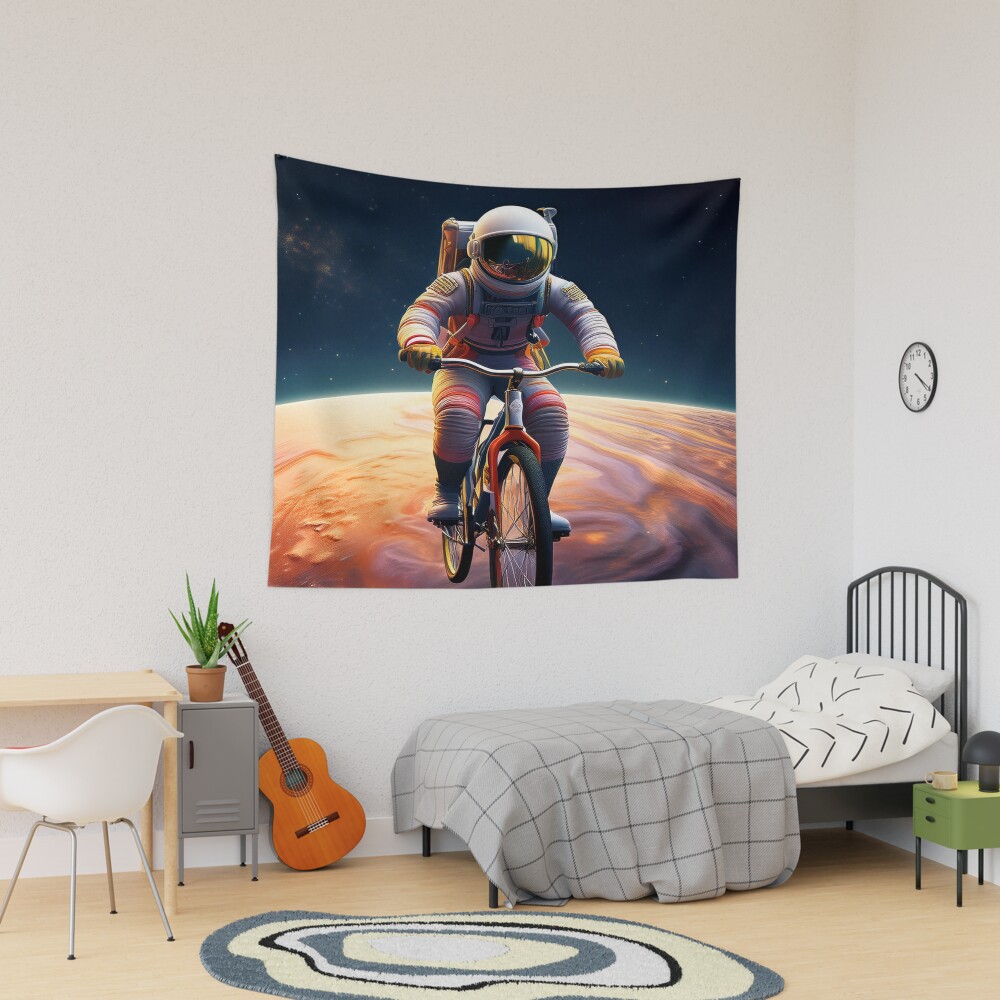 Astroneer Cycling On Jupiter Tapestry