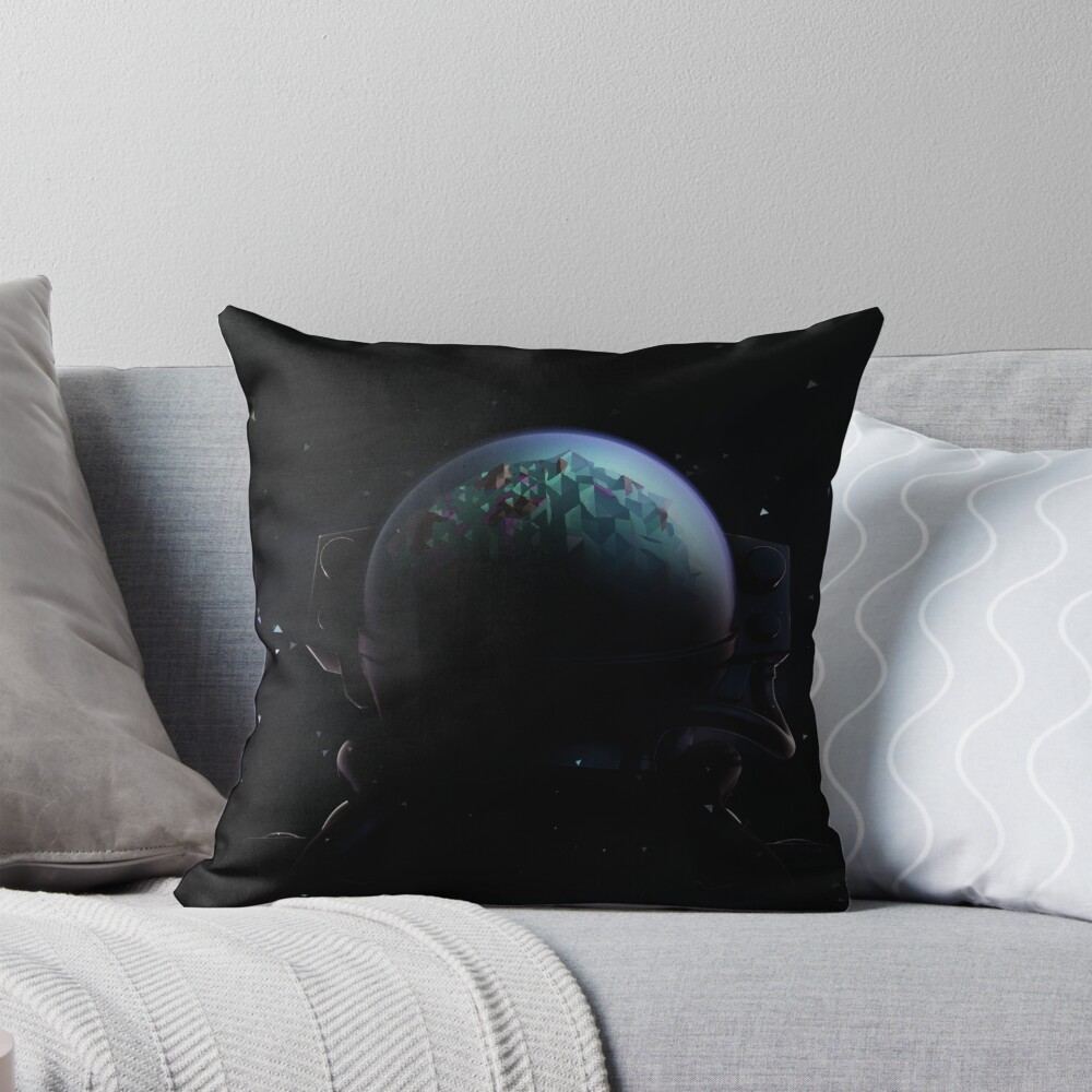 Game Astroneer Planet Retro Throw Pillow