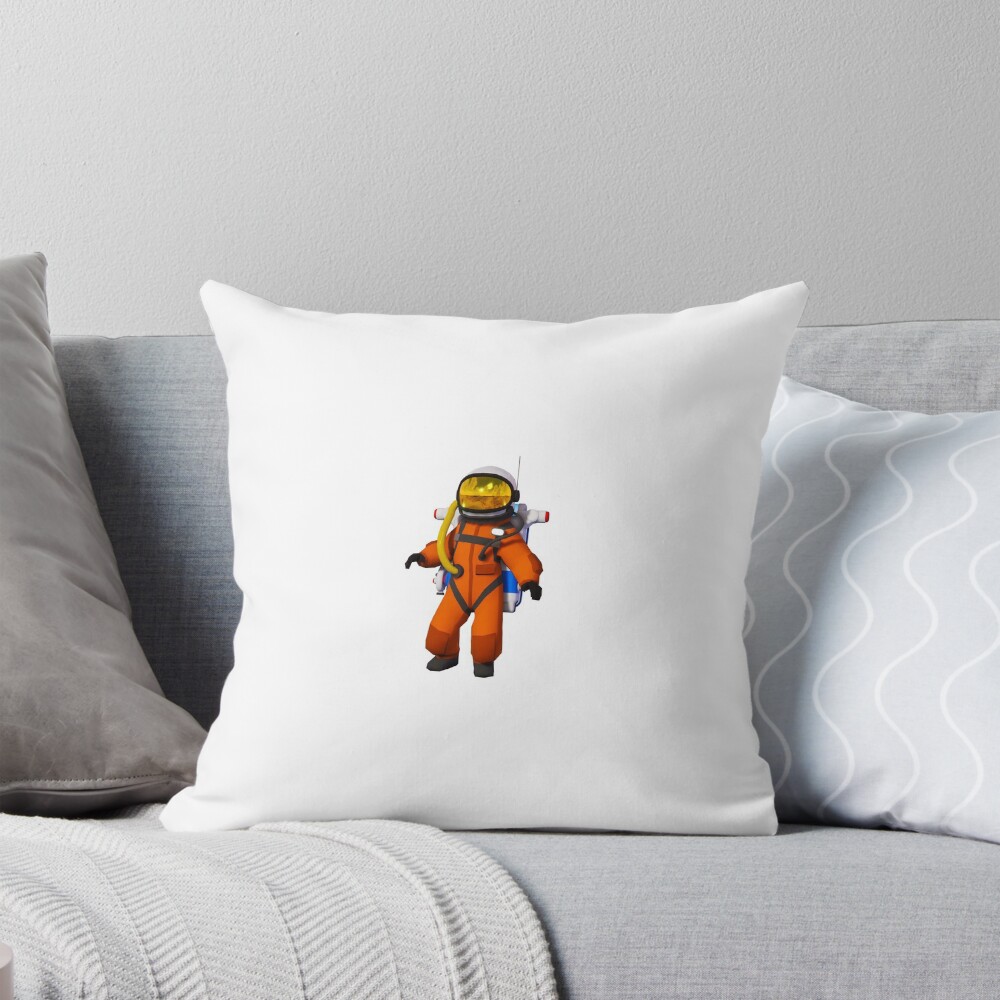 Astroneer Astronaut Flight Suit Throw Pillow